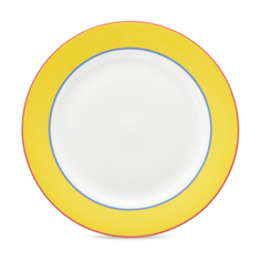Тарелка обеденная Spode Калипсо костяной фарфор желтая 29 см