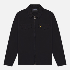 Мужская рубашка Lyle & Scott Cotton Overshirt, цвет чёрный, размер XXL