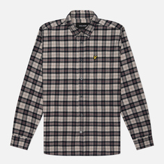 Мужская рубашка Lyle & Scott Check Flannel, цвет синий, размер S