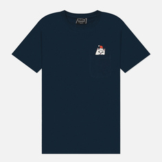 Мужская футболка RIPNDIP Secret Santa Pocket, цвет синий, размер XXL