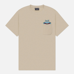 Мужская футболка RIPNDIP Take Your Meds Pocket, цвет бежевый, размер XXL