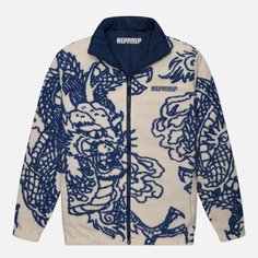 Мужская флисовая куртка RIPNDIP Haku Reversible, цвет бежевый, размер M