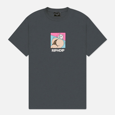 Мужская футболка RIPNDIP Peaches And Nerm, цвет серый, размер S