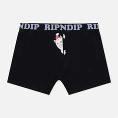 Мужские трусы RIPNDIP Peeking Santa Nerm Boxers, цвет чёрный, размер XL