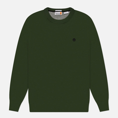 Мужской свитер Timberland Williams River Cotton YD Crew, цвет зелёный, размер S