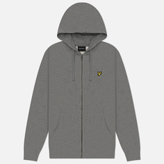 Мужская толстовка Lyle & Scott Zip Through Hoodie Regular, цвет серый, размер XXL