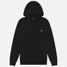 Мужская толстовка Lyle & Scott Interlock Hoodie, цвет чёрный, размер XL