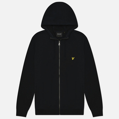 Мужская толстовка Lyle & Scott Hybrid Zip Hoodie, цвет чёрный, размер S