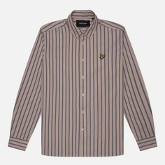 Мужская рубашка Lyle & Scott Multi Stripe, цвет бежевый, размер M