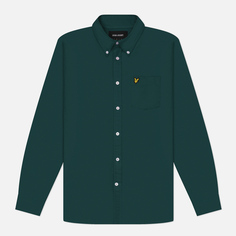 Мужская рубашка Lyle & Scott Plain Oxford, цвет зелёный, размер L