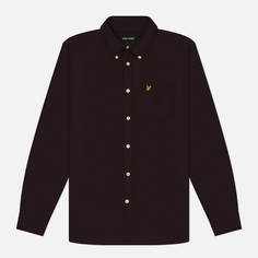 Мужская рубашка Lyle & Scott Plain Oxford, цвет коричневый, размер S