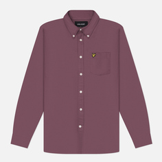 Мужская рубашка Lyle & Scott Plain Oxford, цвет фиолетовый, размер XXL