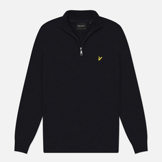 Мужской свитер Lyle & Scott Cotton Merino Quarter Zip, цвет синий, размер L