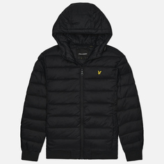 Мужской пуховик Lyle & Scott Wadded Regular, цвет чёрный, размер M