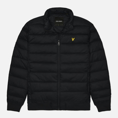 Мужской пуховик Lyle & Scott Funnel Neck Wadded, цвет чёрный, размер S