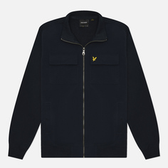 Мужская куртка ветровка Lyle & Scott Hybrid Zip Track, цвет синий, размер M