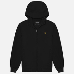 Мужская куртка ветровка Lyle & Scott Fleece Back Softshell, цвет чёрный, размер L