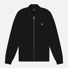 Мужская куртка бомбер Lyle & Scott Jersey, цвет чёрный, размер XXL