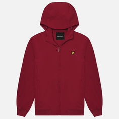 Мужская куртка ветровка Lyle & Scott Fleece Back Softshell, цвет бордовый, размер XXL