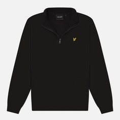 Мужская толстовка Lyle & Scott Loopback 1/4 Zip, цвет чёрный, размер L