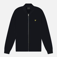 Мужская куртка бомбер Lyle & Scott Jersey, цвет синий, размер XL