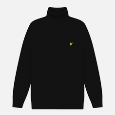 Мужской свитер Lyle & Scott Cotton Merino Turtleneck, цвет чёрный, размер S