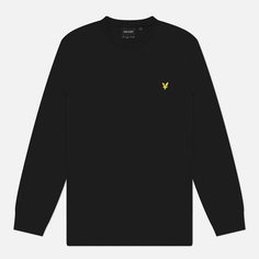 Мужская толстовка Lyle & Scott Interlock Crew Neck, цвет чёрный, размер M