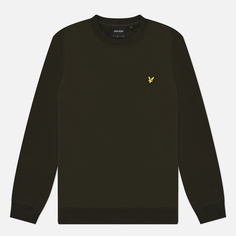 Мужская толстовка Lyle & Scott Hybrid, цвет оливковый, размер S
