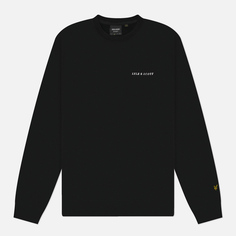 Мужская толстовка Lyle & Scott Embroidered Crew Neck, цвет чёрный, размер S