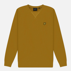 Мужская толстовка Lyle & Scott Crew Neck Regular Fit, цвет жёлтый, размер S