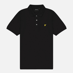 Мужское поло Lyle & Scott Plain Regular Fit, цвет чёрный, размер M