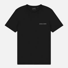 Мужская футболка Lyle & Scott Embroidered Script Logo Regular Fit, цвет чёрный, размер S
