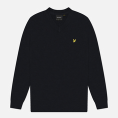 Мужской свитер Lyle & Scott Cotton Merino V-Neck, цвет синий, размер S