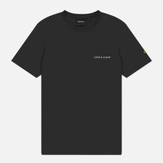 Мужская футболка Lyle & Scott Embroidered Script Logo Regular Fit, цвет серый, размер S