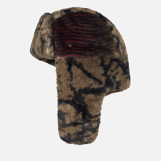 Шапка Kangol Wild Fur Trapper, цвет оливковый, размер L