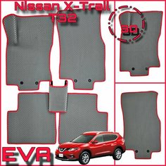 EVA(ЕВА) ЭВА коврики для Ниссан Х-Трейл T-32 (3)/Nissan X-Trail T32 (III) 2013-2022г. PRO Kovrik
