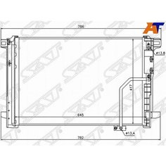 Радиатор кондиционера для Мерседес W204 2006-2015 год выпуска (Mercedes W204) SAT ST-MD09-394-0