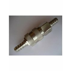 Быстросъемный разъем под шланг 6 мм (папа+мама) ершик Нет бренда