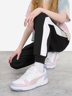 Кеды для девочек PUMA Rebound V6 Lo Blurry Dreams Jr, Голубой