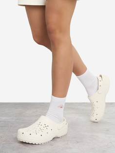 Сабо женские Crocs Classic Floral Cut Out, Белый