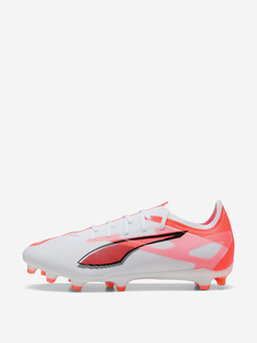 Бутсы для мягких и жестких натуральных покрытий мужские PUMA Ultra 5 Match Fg/Ag, Белый