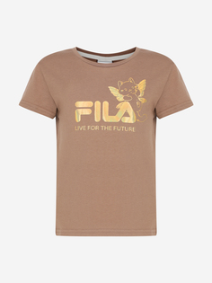 Футболка для девочек FILA, Коричневый
