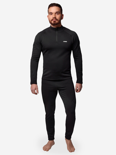 Термобелье СледопытТ Active Pro Polartec Power Grid, комплект, до -35°С, двухслойное., Черный