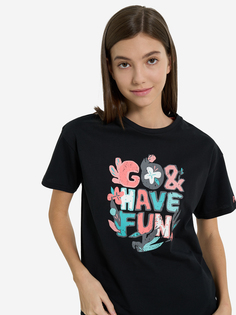 Футболка для девочек Outventure, Черный