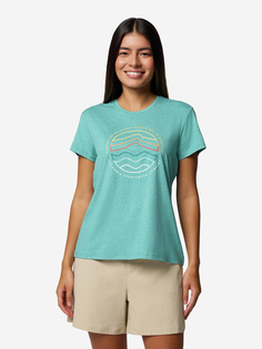 Футболка женская Columbia Sloan Ridge Graphic Ss Tee, Голубой