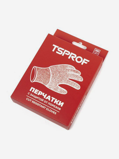 Перчатки с защитой от порезов, TSPROF, размер XL, Серый