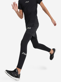 Тайтсы для мальчиков FILA, Черный