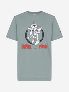 Футболка для мальчиков PUMA Super Graphic, Зеленый