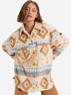 Толстовка женская Roxy Morning Crush Shacket Bkp7, Мультицвет