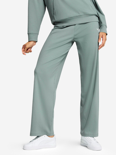 Брюки женские PUMA Ess Elevated, Зеленый
